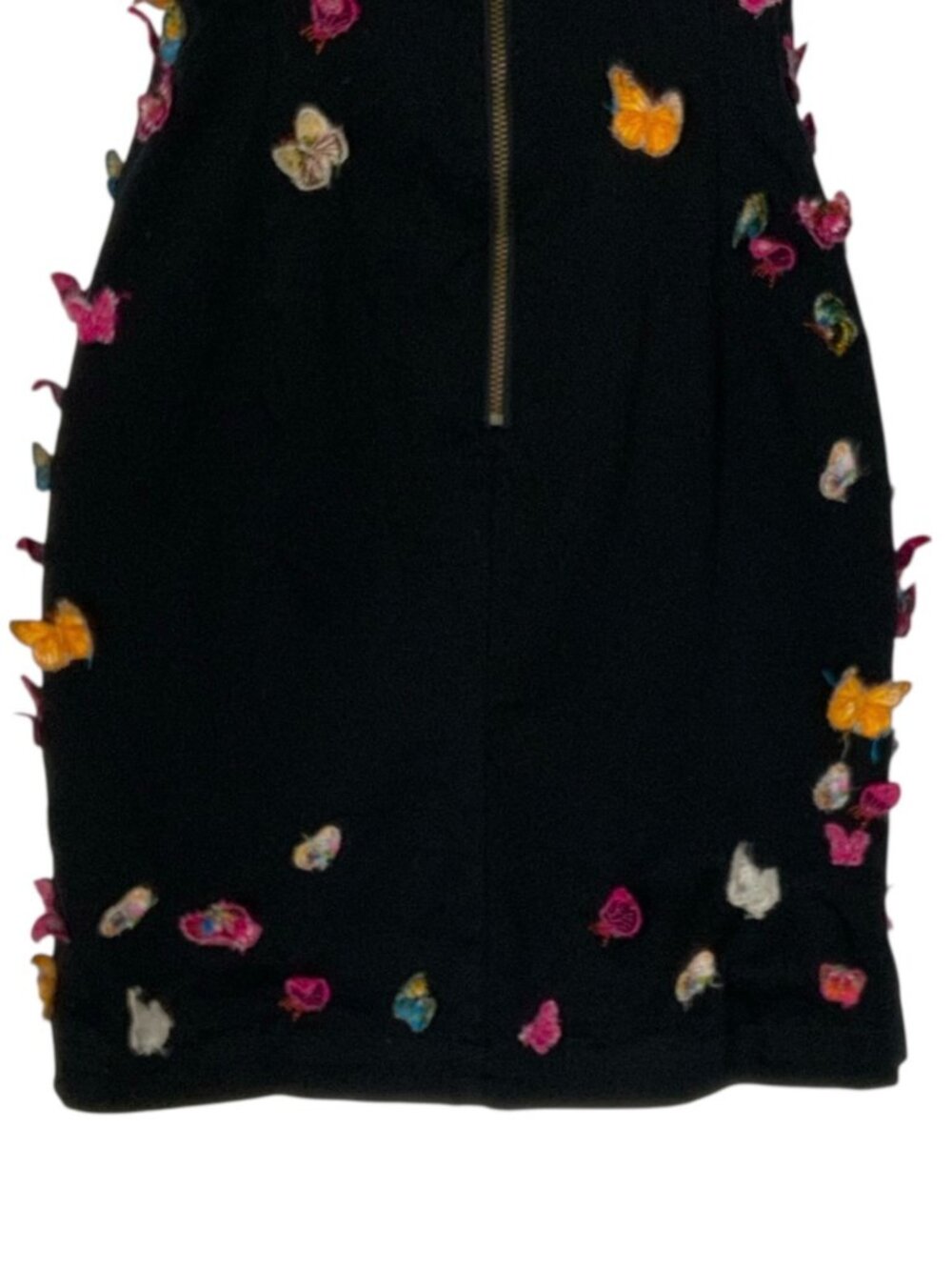 Anthropologie Maeve Butterfly Brynne 3D Spaghetti Strap Dress 2P Black Mini - Picture 13 of 16